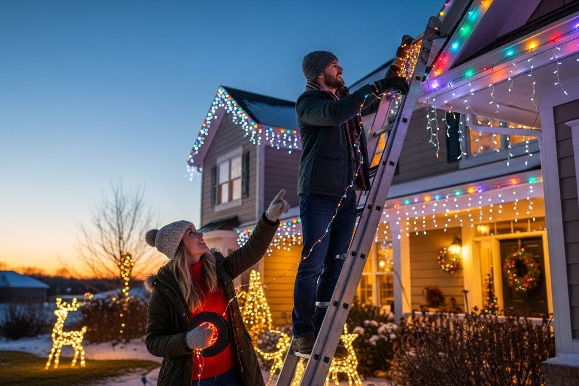 Festive Outdoor Christmas Lights Ideas