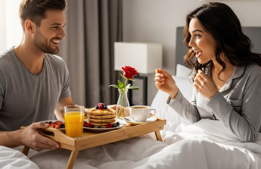 Valentine's Day Surprise - Breakfast in Bed